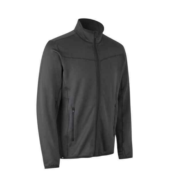 Sportovní fleece mikina | ID0840 - šedá/charcoal