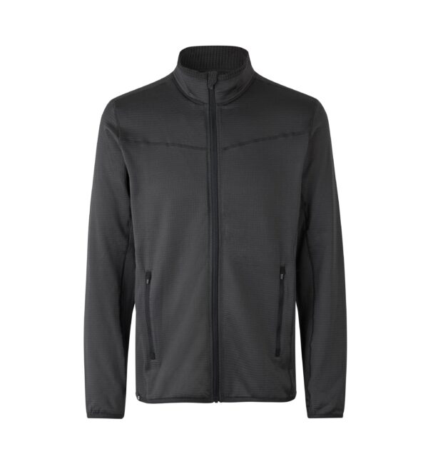 Sportovní fleece mikina | ID0840 - šedá/charcoal