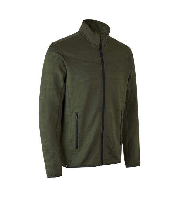 Sportovní fleece mikina | ID0840 - olivová/khaki