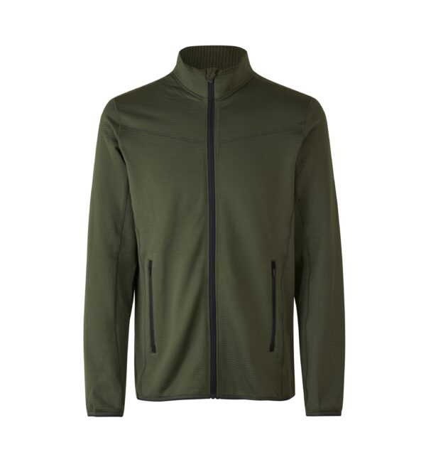 Sportovní fleece mikina | ID0840 - olivová/khaki
