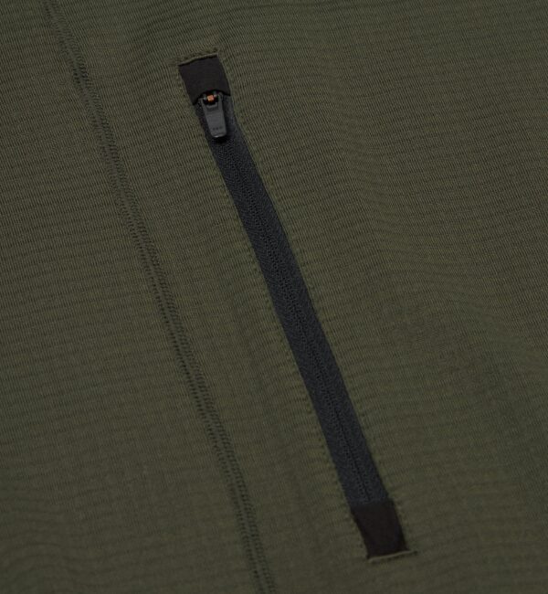 Sportovní fleece mikina | ID0840 - olivová/khaki